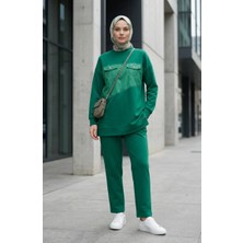 Sefa Merve Cep Detaylı Ikili Takım 71149-02 Yeşil