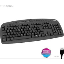 NW NessiWorld Frısby FK-142QU USB Q Tr mm Siyah Kablolu Klavye