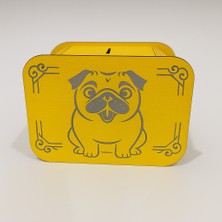 Cenk Xstore Köpek Kumbara - Ağaç Işleme -Ceviz Ağacı-Sarı