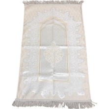 Royam Lüx Kalın Dokulu Saçaklı Saten Jakarlı Seccade 70 x 120