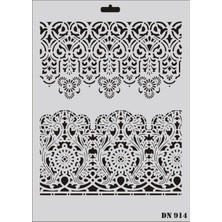 Verto Rich Dantel Seri DN-914 Stencil 35X25 cm