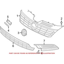 Maher Sis Lamba Kapağı cc 2012-2017 (Sis Delikli) Kromlu Sol (Oem NO:3C8854661041)