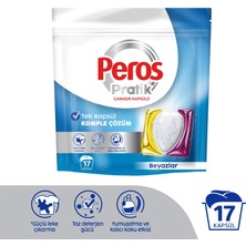 Peros Çamaşır Deterjanı Tableti (Kapsülü) Beyazlar Için 17 Adet