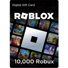 Roblox Gift Card - 10.000 Robux (Eur Eksiksik Tam Yüklenir)