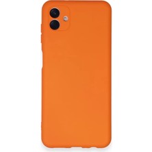 Cenk Xstore Newface Samsung Galaxy A04 Kılıf Nano Içi Kadife Silikon - Turuncu
