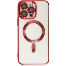 Cenk Xstore Newface iPhone 15 Pro Max Kılıf Kross Magneticsafe Kapak - Kırmızı