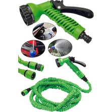 Binbirreyon Uzayan Hortum 15M Konnektör Musluk Bağlantısı ve Sprey Dahil Sulama Seti AE052