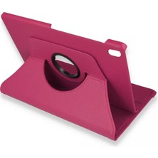 Cenk Xstore Newface Lenovo M10 Fhd Plus X606F Kılıf 360 Tablet Deri Kılıf - Pembe