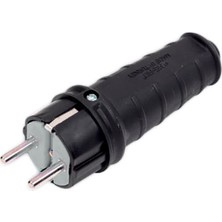 Verto Kauçuk 1 x 16 A Topraklı Erkek Fiş 220V