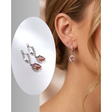 925 Ayar Gümüş Zultanit Sultan Taşlı Kadın Küpe Doğum Günü Hediye