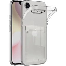 Cenk Xstore Newface iPhone 16E Kılıf Kart Şeffaf Silikon - Şeffaf