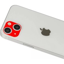 Cenk Xstore Newface iPhone 13 Rainbow Kamera Lens Koruma Cam - Kırmızı