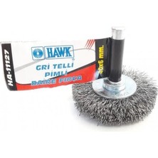 Verto Hawk HA11127 Pimli Gri Tel Daire Fırça 40X6 mm