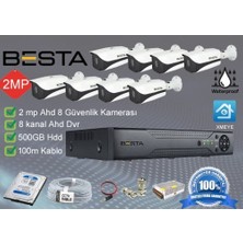 Urfakent 8 Dış Mekan Kameralı Herşey Dahil Güvenlik Kamera Seti