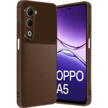 Cenk Xstore Newface Oppo A5 4g Auto Focus Karbon Kapak - Kahverengi