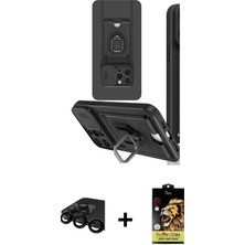 BUTİMAR'S iPhone 15 Pro Vadi Form Prime - Siyah Buffer Cam Ekran Koruyucu + Siyah Raze Metal Kamera Lens