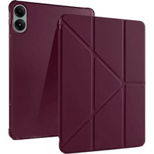 Cenk Xstore Newface Xiaomi Redmi Pad Pro 12.1 Kılıf Kalemlikli Mars Tablet Kılıfı - Mürdüm