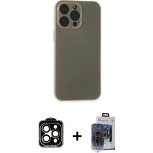 BUTİMAR'S iPhone 15 Pro Max Atlas Minimal Prime - Siyah Vanessa Magic Cam + Turuncu Pvd Metal Kamera Lens