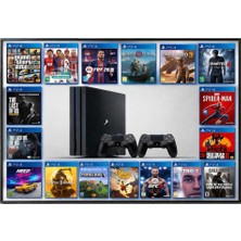 Sony Playstation 4 Pro 1 Tb 17 Adet Dijital Oyun Yüklü 2 Adet Sıfır Kol Internet Bağlantısız Kullanılanabilir