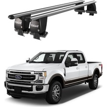 Today Auto Royal Ford F250 (2015-2020) Uyumlu Gri Kilitli Ara Atkı Port Bagaj Tavan Barı