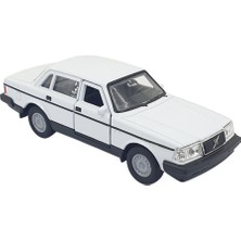 Calperia 1:32 Volvo 240 Gl Çek Bırak -Araba -  43784-BEYAZ (Lisinya)
