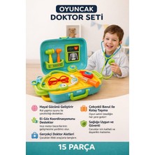 Mayf Çocuklar Için 15 Parça Doktor Seti Bavul | Eğitici ve Taşınabilir Oyuncak