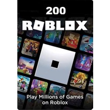 Roblox Gift Card - 200 Robux (Iade Garantili Tam Yüklenir)