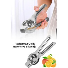 Tonkut Paslanmaz Çelik Limon Sıkacağı | Büyük Boy Metal Narenciye Presi | Limon & Portakal Sıkacağı