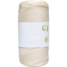 Urfakent Makrome Ipi 3mm  Polyester Ekru