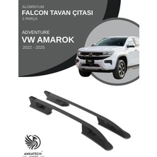 Turtle Volkswagen Amarok Adventure (Nf) 2022-2025 Falcon Tavan Çıtası - Siyah