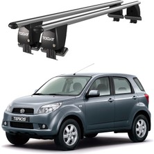 Today Auto Royal Daihatsu Terios Iı (2006-2017) Uyumlu Gri Kilitli Ara Atkı Port Bagaj Tavan Barı
