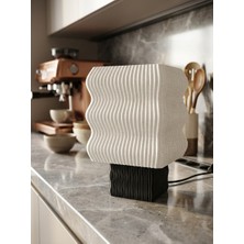 Designobee Ritim - Modern Masa ve Gece Lambası – Ambiyans Lambası, Dekoratif LED Abajur, E14 Duy