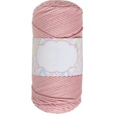 Urfakent Makrome Ipi 3mm Polyester Açık Pembe