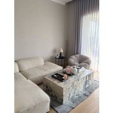 Adomar Marble Menekşe Küp Orta Sehpa 140X80X40