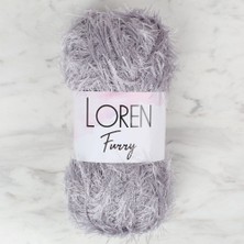 Urfakent Loren Furry Gri El Örgü Ipi - RF006 - 34045