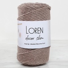 Urfakent Loren Decor Slim 3 Büküm Makrome Ipi Vizon  - L143