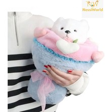NessiWorld Sevgi Buketi Peluş Ayıcıklı Peluş Çiçek Buketi 40 cm