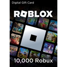 Roblox Gift Card - 10.000 Robux (Eur Eksiksik Tam Yüklenir)