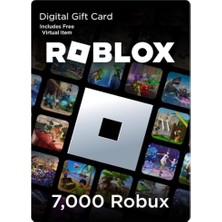 Roblox Gift Card - 7000 Robux (Eur Eksiksik Tam Yüklenir)