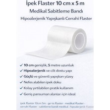 Urfakent Ipek Flaster 10 cm x 5 M Medikal Sabitleme Bandı Hipoalerjenik Yapışkanlı Cerrahi Flaster