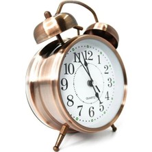 Urfakent Buffer® Nostaljik Çalar Saat – Retro Tasarım, Sessiz Akan Mekanizma, Yüksek Sesli Alarm, Masa ve Komodin Için Dekoratif Saat