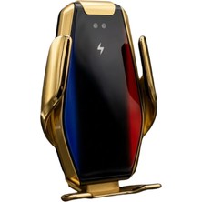 Kablosuz Şarjlı Araç Telefon Tutucu Sensörlü Otomatik Kilit 360 Derece Döner