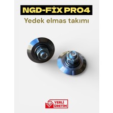 NGD-FİX Yedek Elmas Takımı Gri Renkli 4 Ebatlı Paslanmaz Krom Malzemeden Üretilmiştir