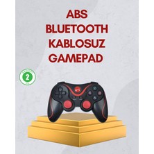 Ergonomik Tasarımlı Kablosuz Bluetooth Gamepad Titreşimli