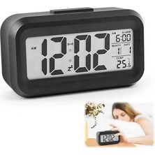 Dijital Işıklı Alarmlı Çalışma Masası Ekran Pilli Çalar Saat