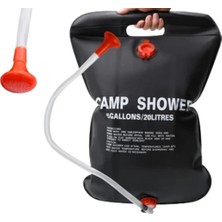 Taşınabilir Kamp Duşu Solar Isıtmalı 20 Litre Su Kapasiteli Hijyen Çözümü