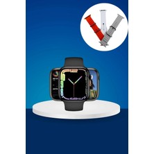 Akıllı Saat Arama Görüşme Bildirim Görme Uyku ve Sağlık Takibi Nabız Ölçer 3 Kordon Hediy