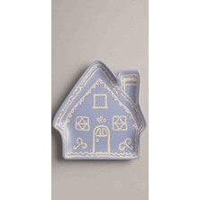 My Balli Store Ev Şekilli Seramik Lila Dekoratif Tabak