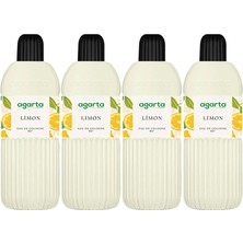 Agarta Kolonya 400 ml Limon 80 Derece Pet Şişe (4 Lü Set)