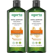 Agarta Doğal Şampuan 400 ml Ardıç Katranı ve Keratin (2 Li Set)